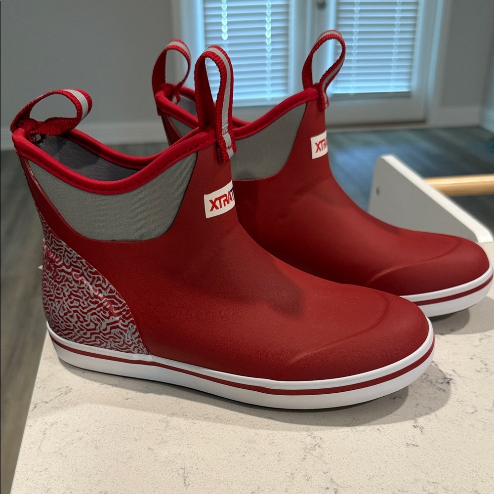 Xtratuf Tailgate Ankle Deck Boots - Alabama Crimson Tide Red/Gray